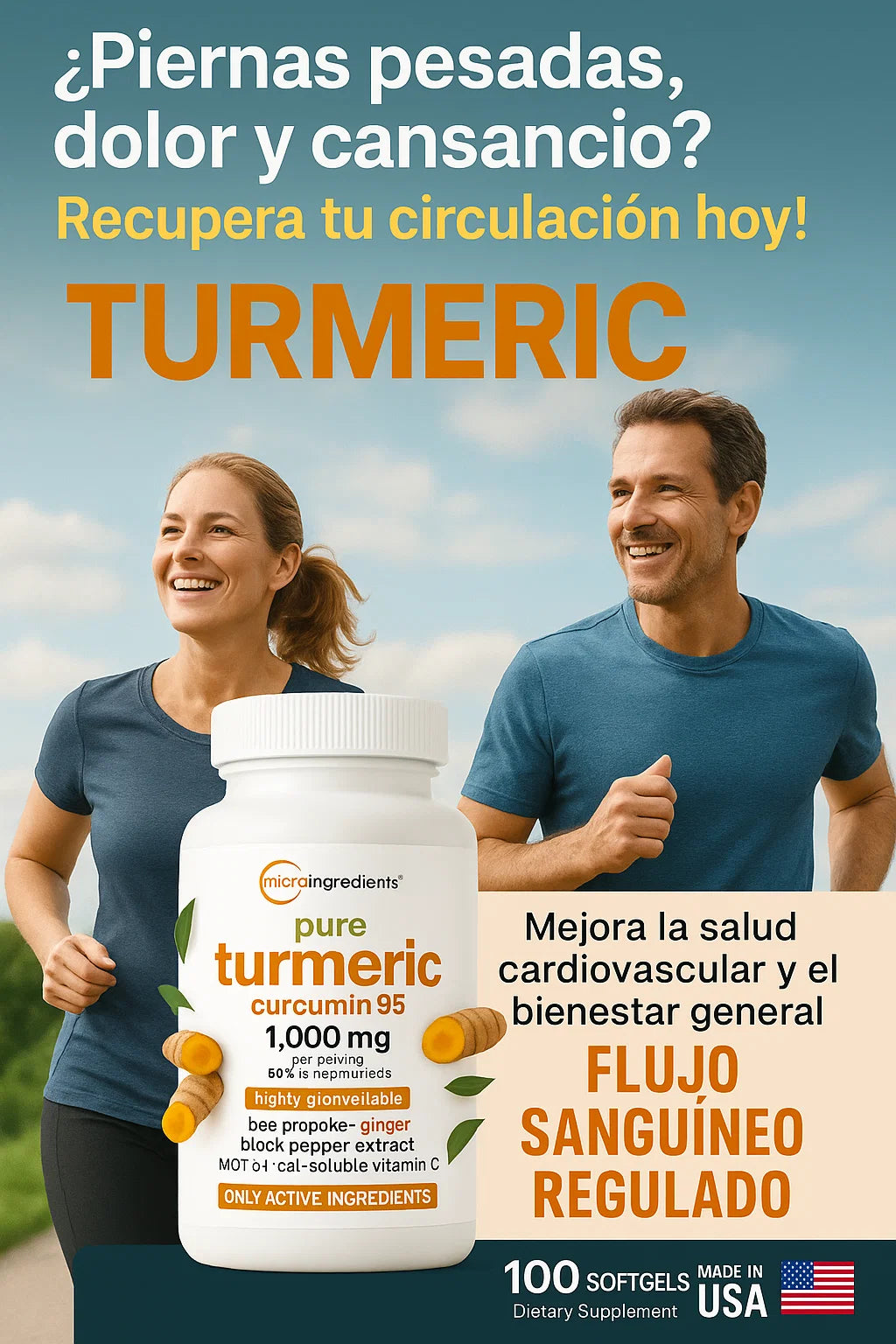 🌿 TURMERIC – Tu aliado natural para una circulación saludable