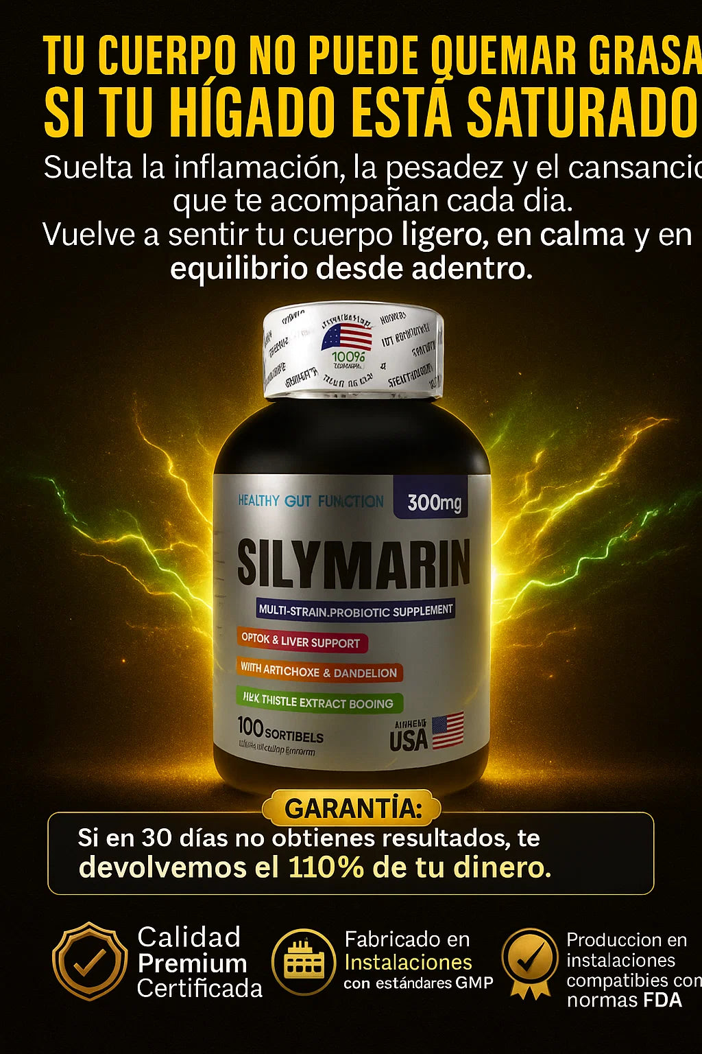 Silymarin x 100 softgels PERIDA DE PESO..