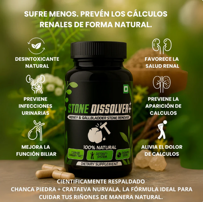 StoneDissolver® – Alivio Renal y Limpieza Urinaria