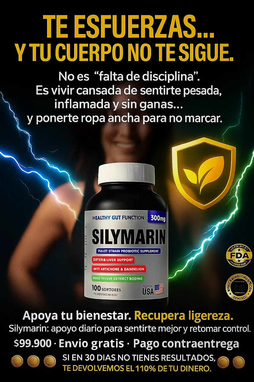 Silymarin  X 100 softgels PERDIDA DE PESO